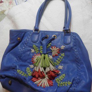 FIORE DESIGNER LEATHER PUSE - BLUEISH LAVENDER